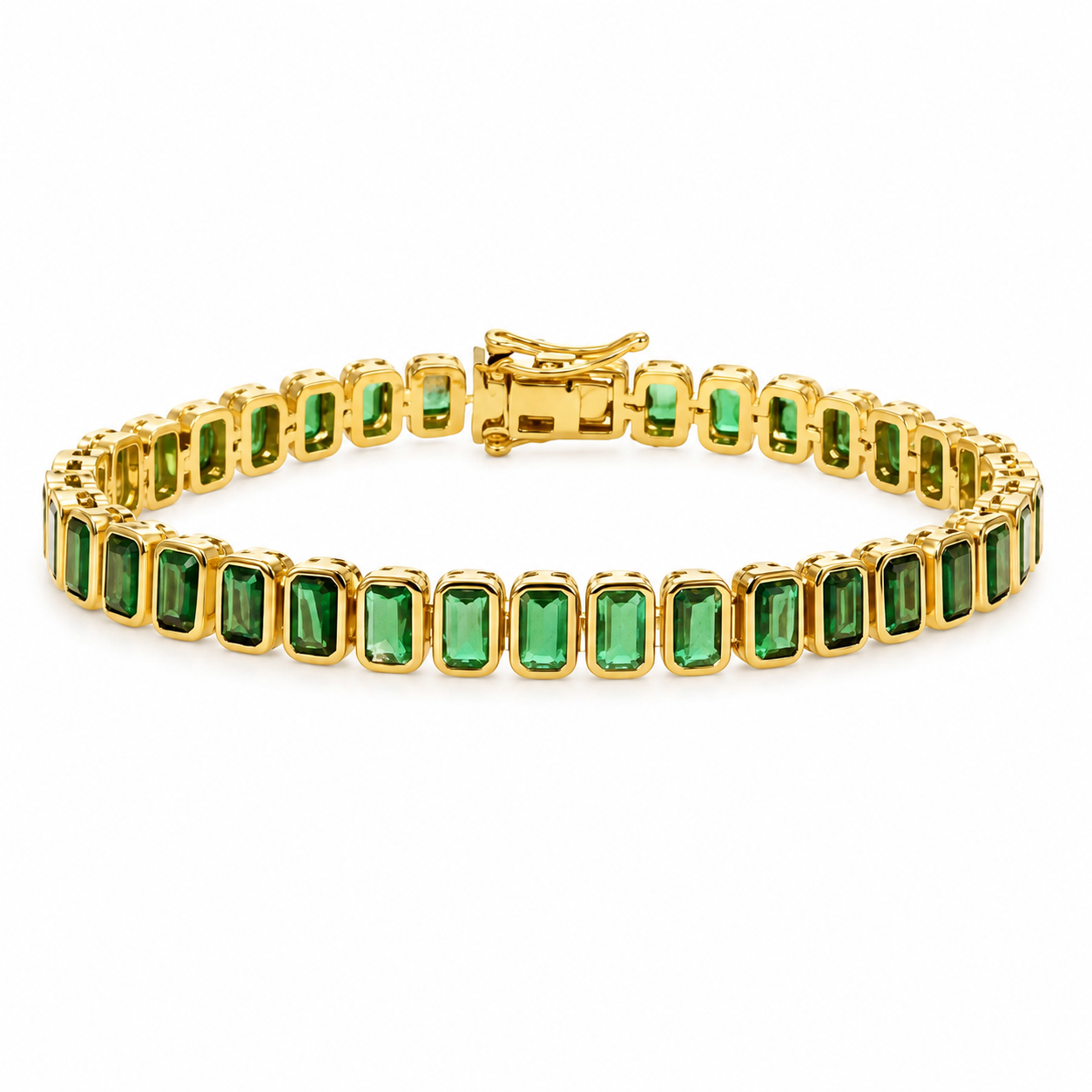 Green With Envy - Green Baguette | Boss Up Jewelry