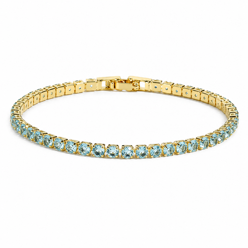 Not Your Basic Tennis - Aqua | Boss Up Jewelry