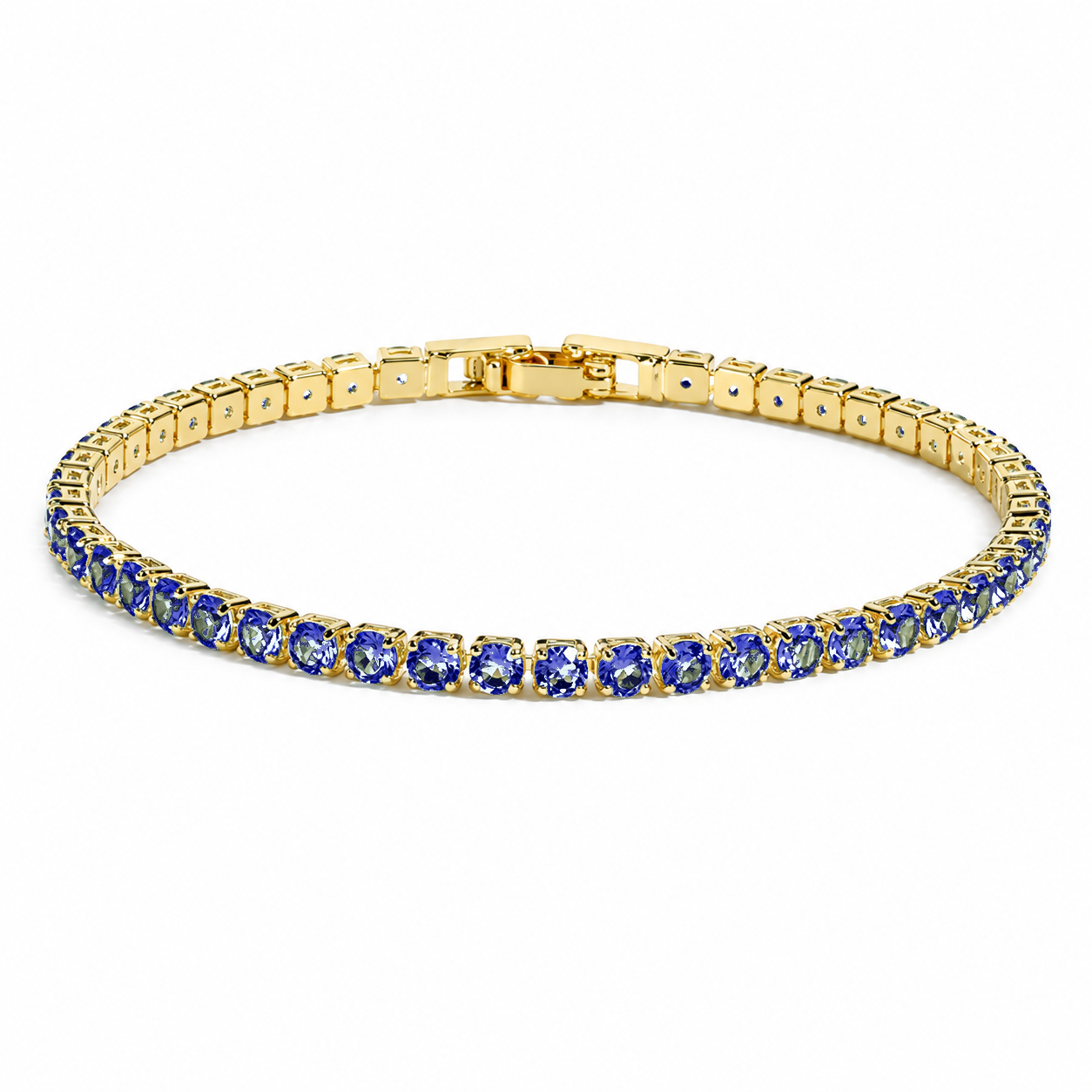 Not Your Basic Tennis - Blue | Boss Up Jewelry