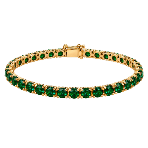 Not Your Basic Tennis bracelet in green