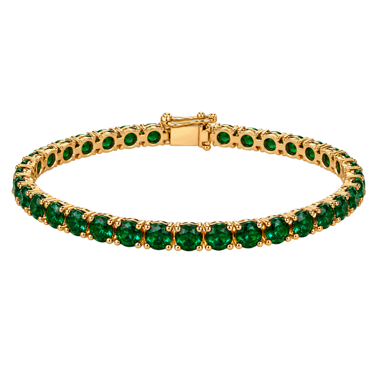 Advantage, You emerald green crystal tennis bracelet