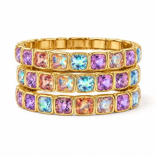 Not Your Basic Tennis Bracelet in Clear Diamond