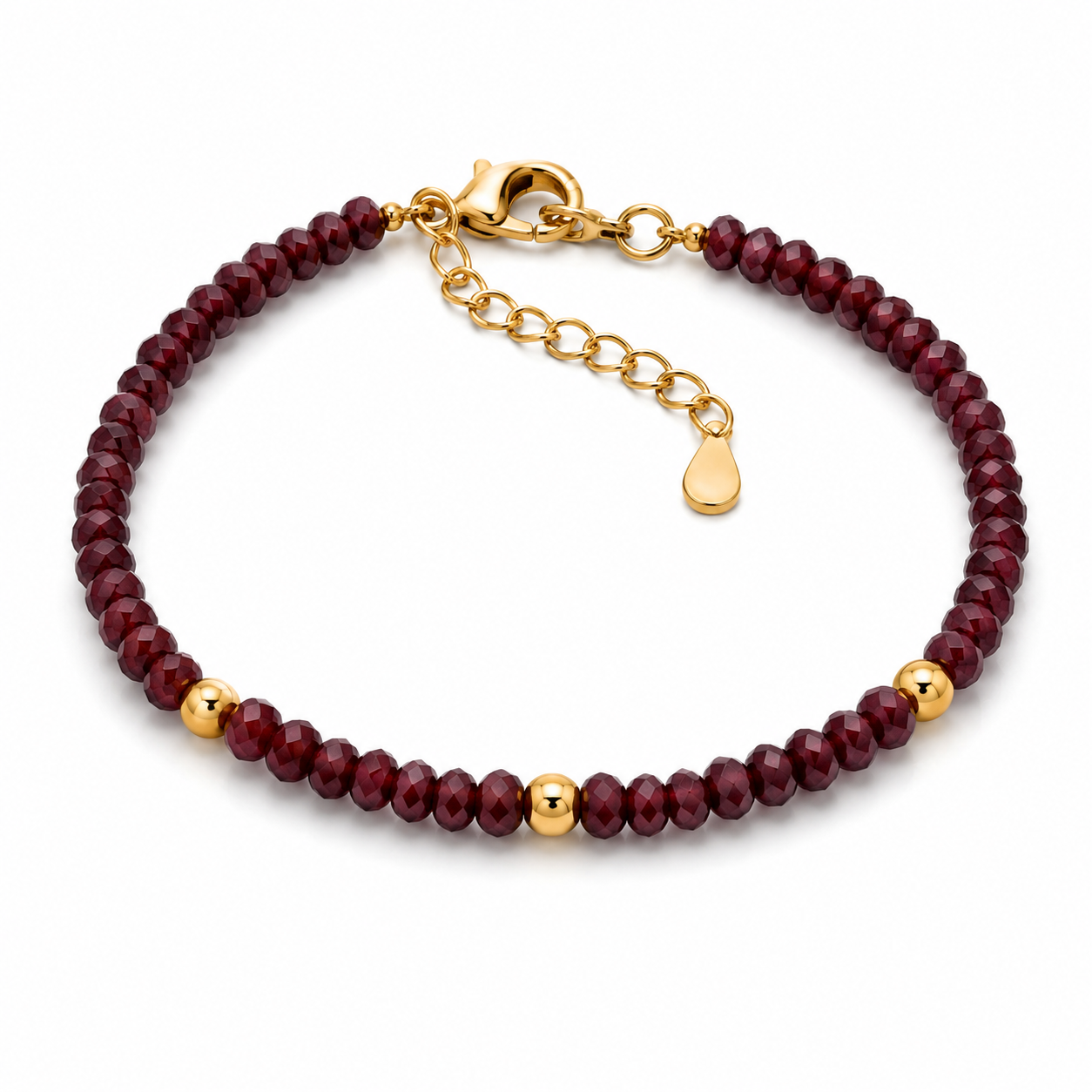 Stone Story Bracelets - Berry Faceted | Boss Up Jewelry