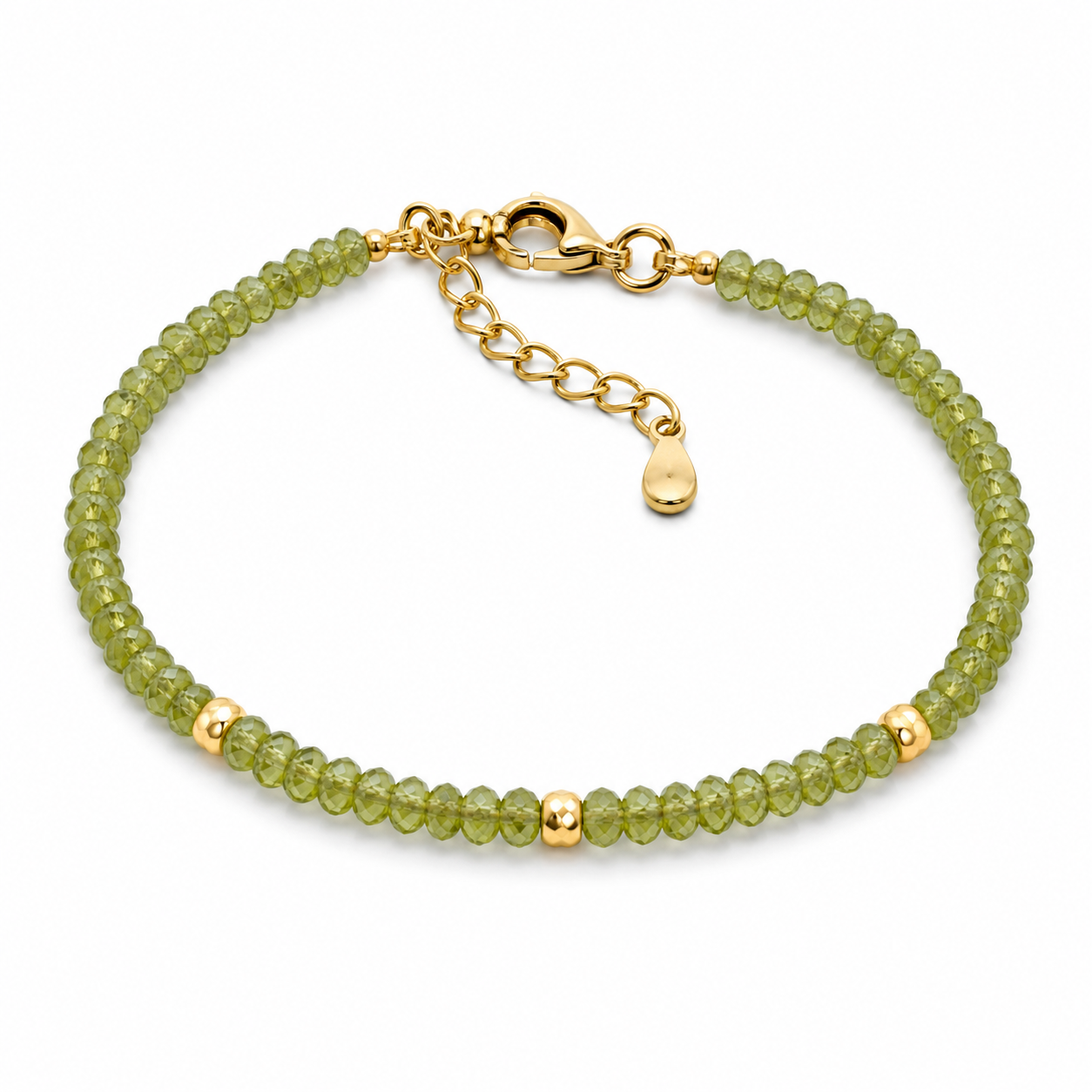 Stone Story Bracelets - Lime Green Faceted | Boss Up Jewelry