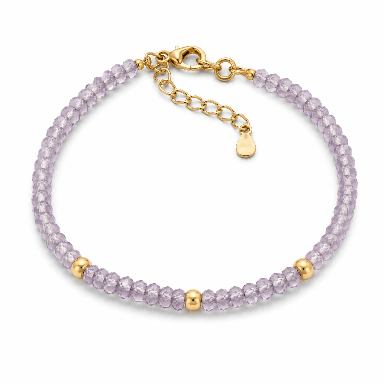 Stone Story Bracelets - Lavender Faceted | Boss Up Jewelry
