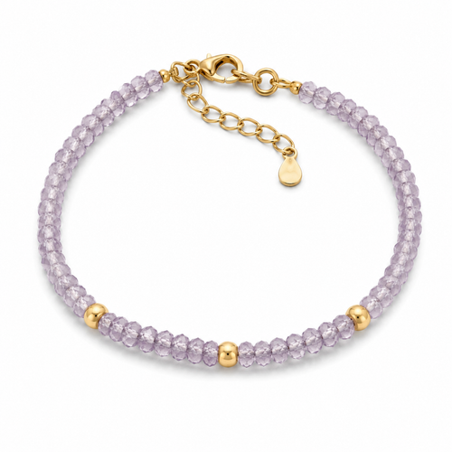 Stone Story Bracelets - Lavender Faceted | Boss Up Jewelry