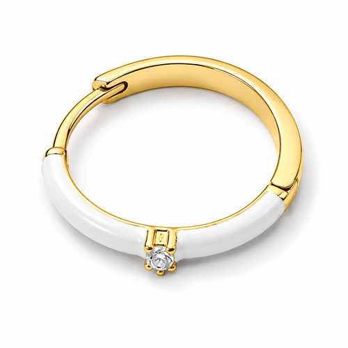 Day & Night Hoops - White | Boss Up Jewelry