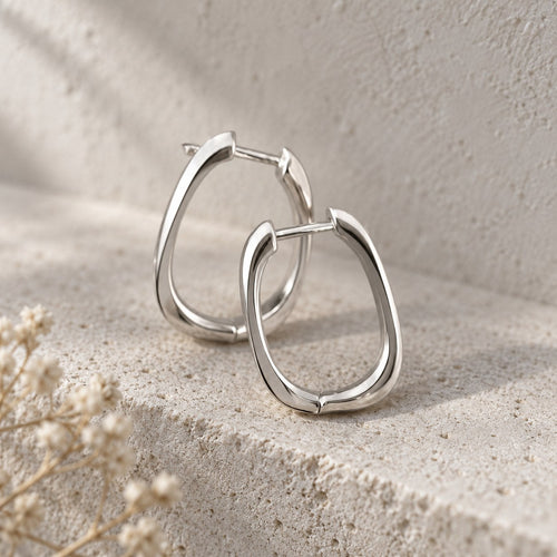 The Clean Slate Look: Full Term, the Bar None Flat Sterling Silver chain and Square Deal