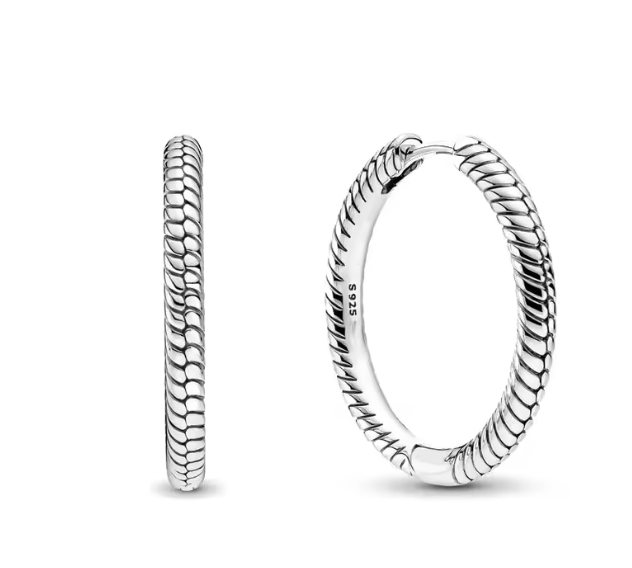 Hearts Hoop Earrings - Textured Silver | Boss Up Jewelry
