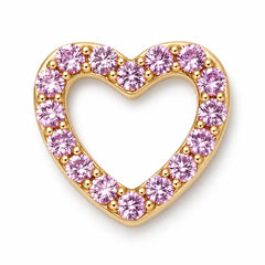 Pink Heart Keepsake add-on charm
