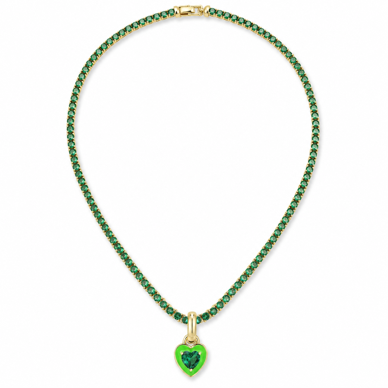 Heart on My Sleeve - Green | Boss Up Jewelry