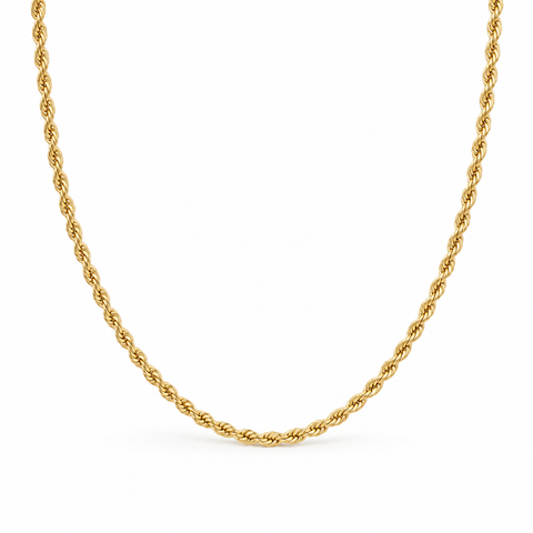 Bar None - Gold Rope Chain