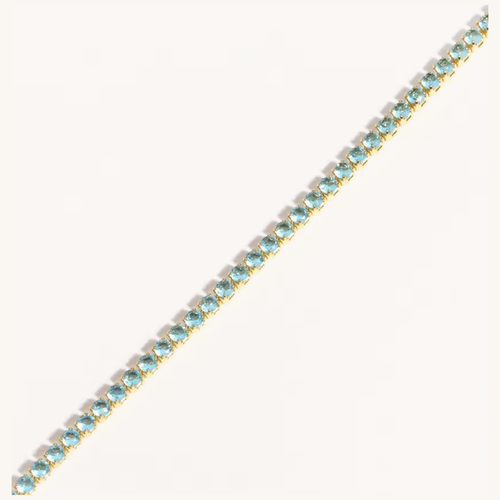Bar None · CZ Tennis Chain - Blue | Boss Up Jewelry