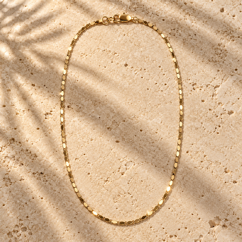 Bar None - Gold Cobra Chain