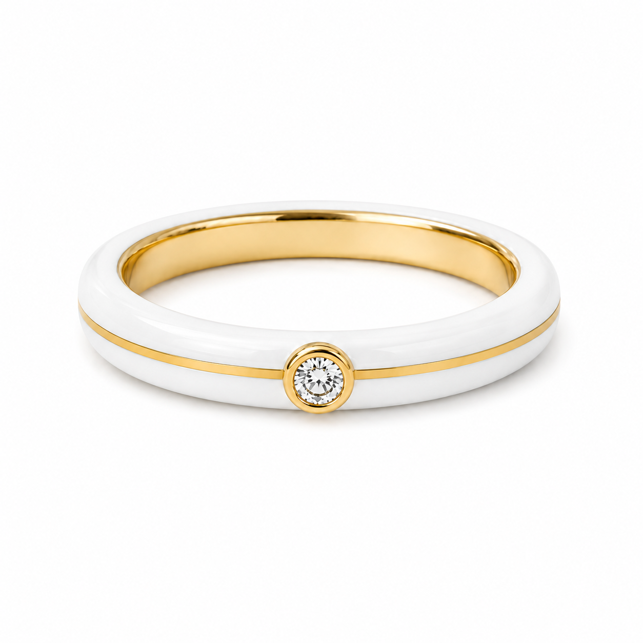 Single Spark - White | Boss Up Jewelry