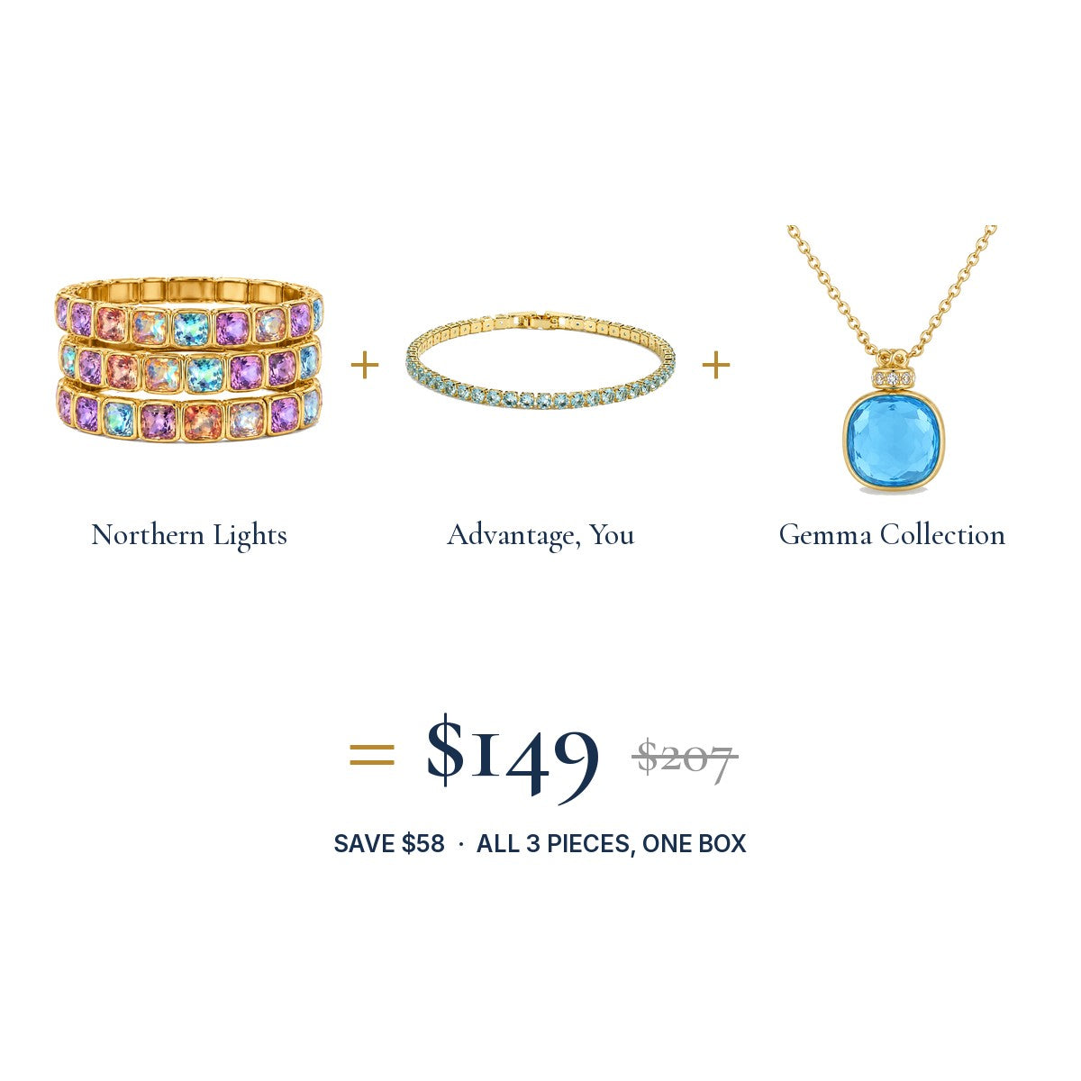 The Aurora Look: three pieces, one set price