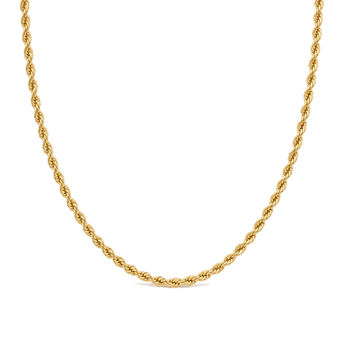 Bar None - Gold Rope Chain | Boss Up Jewelry