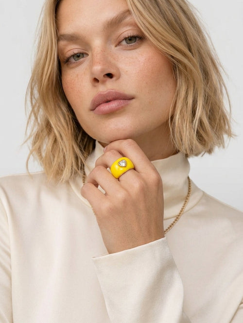 Collect the Shades yellow worn