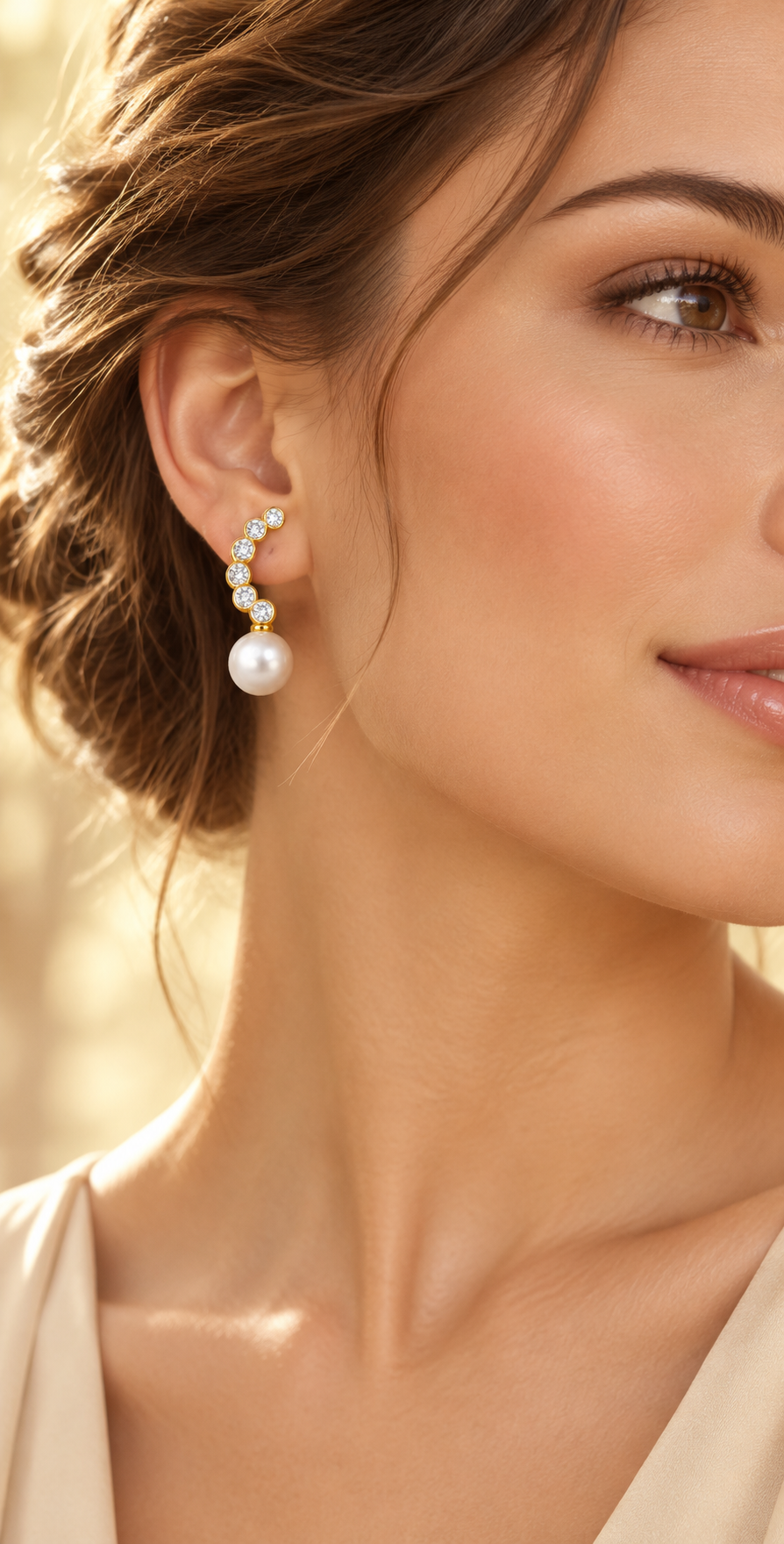 Drop It Like It's Hot earrings worn on model