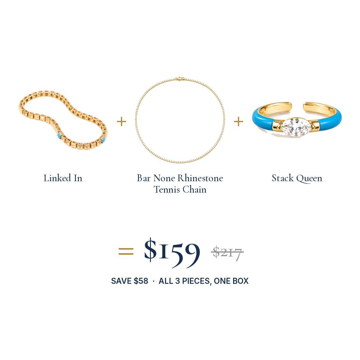 The Linked Up Look: three pieces, one set price