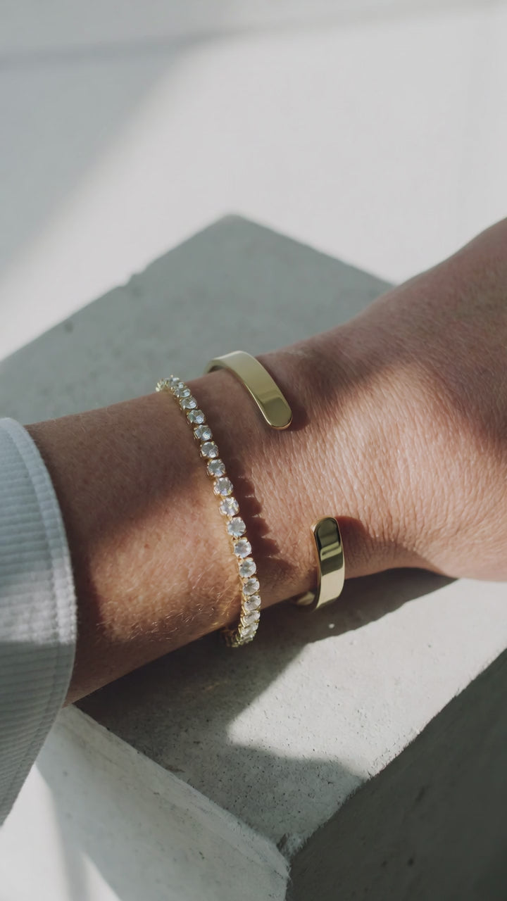 Power Couple Thin Gold Cuff five-second product video