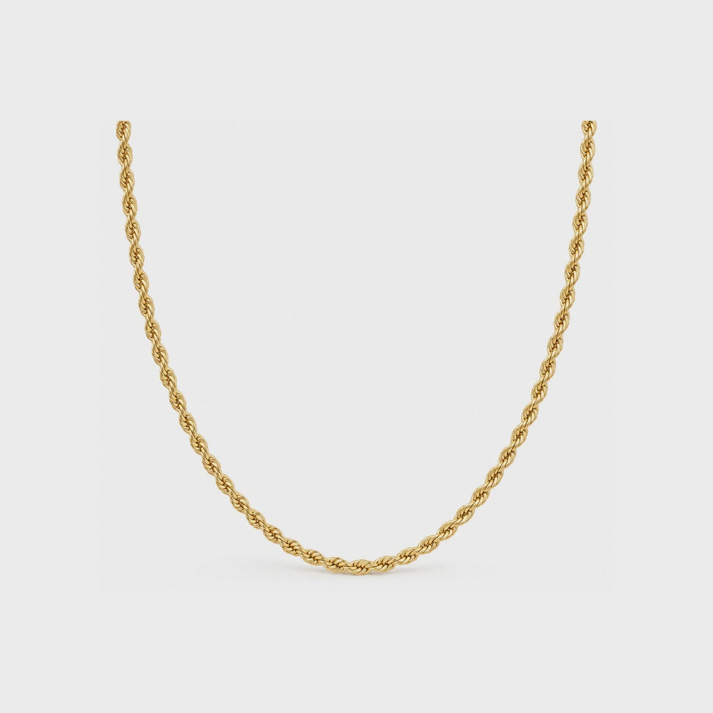 Bar None - Gold Rope Chain