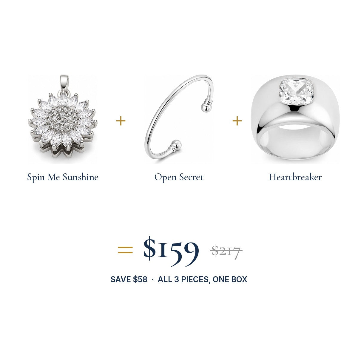 The Sunshine Look: three pieces, one set price