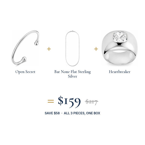 The Silver Lining Look: three pieces, one set price