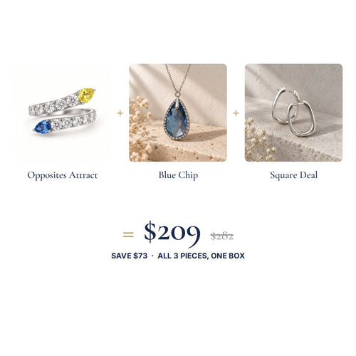 The Blue Ribbon Look: three pieces, one set price