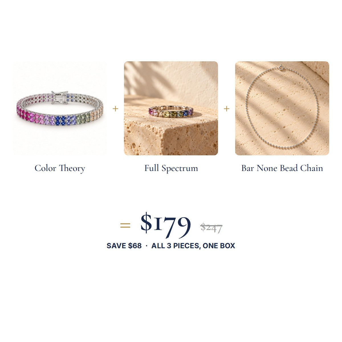 The Prism Look: three pieces, one set price