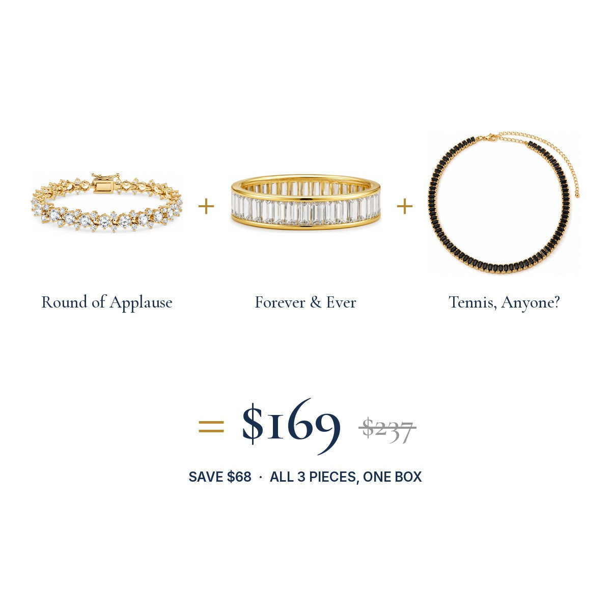 The Standing Ovation Look: three pieces, one set price