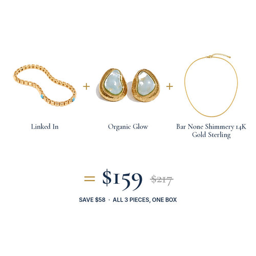 The True Blue Look: three pieces, one set price
